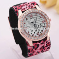 Leopard printing vogue women bangle watch